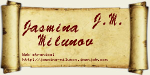 Jasmina Milunov vizit kartica